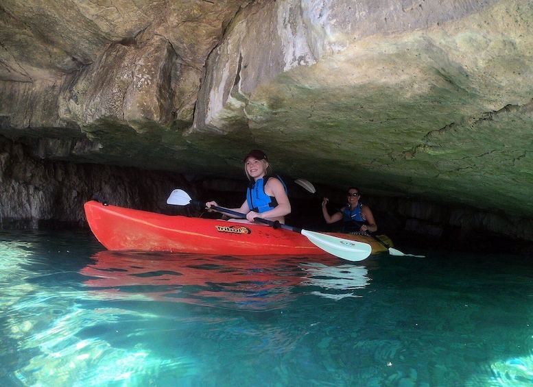 Picture 1 for Activity Pula: Sea Cave Kayak Adventure, Snorkeling and Cliff Jumping