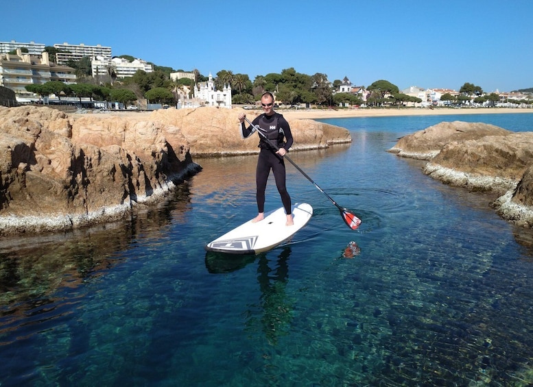 Picture 1 for Activity Costa Brava: Stand-Up Paddleboarding Lesson and Tour