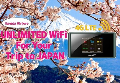 Haneda Airport: Unlimited Pocket WiFi 4G LTE Router Rental