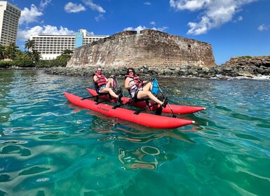 San Juan: Chiliboats Waterbike Adventure in Condado Lagoon