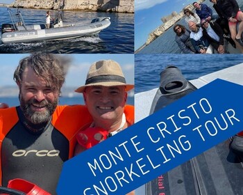 Visite privée des îles du Frioul et de Monte Cristo avec plongée en apnée