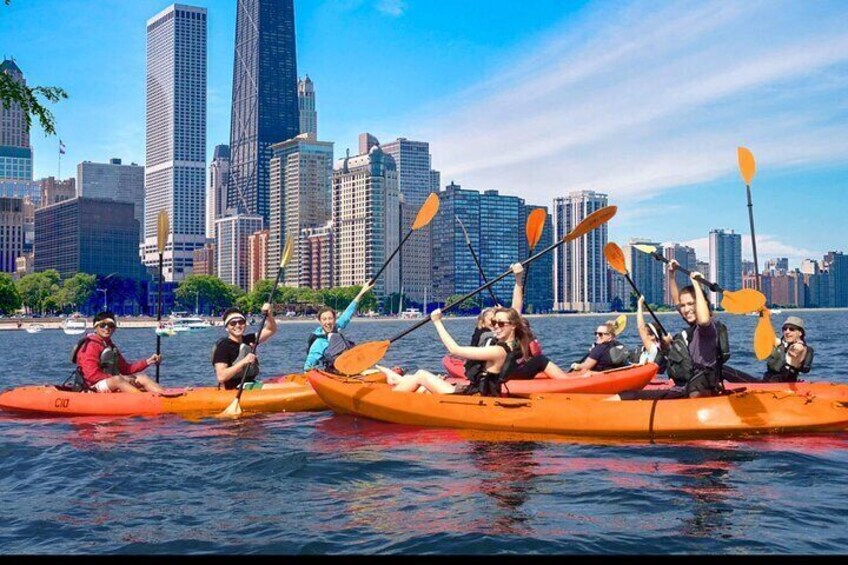 Chicago's Lake Michigan Skyline Kayak Rental at Ohio Street Beach
