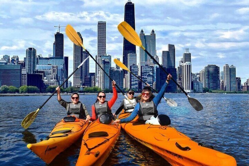 Chicago's Lake Michigan Downtown Kayak Rental at Ohio Street Beach