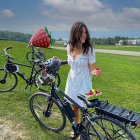 ケベック・シティイル・ドルレアン試飲付きガイド付き自転車ツアー