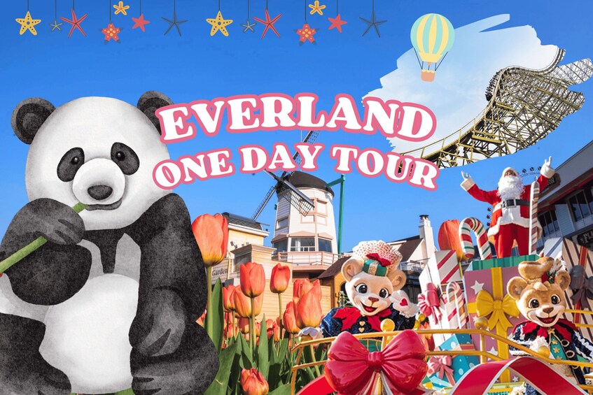 Seoul: Everland Theme Park Admission Ticket with Transfer