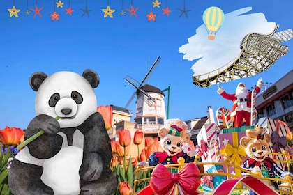 Seoul: Everland Theme Park Admission Ticket with Transfer