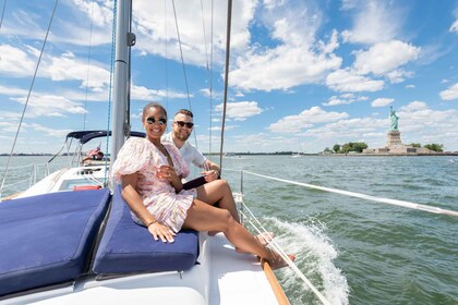 Manhattan: Privat cruise med seilbåt til Frihetsgudinnen