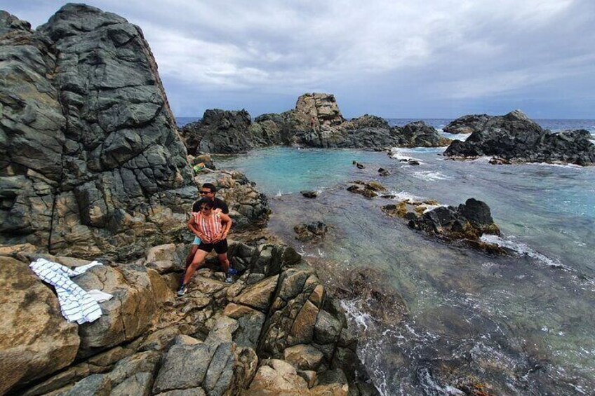 PRIVATE Jeep Safari Natural Pool, Indian Caves & Baby Beach with Snorkeling