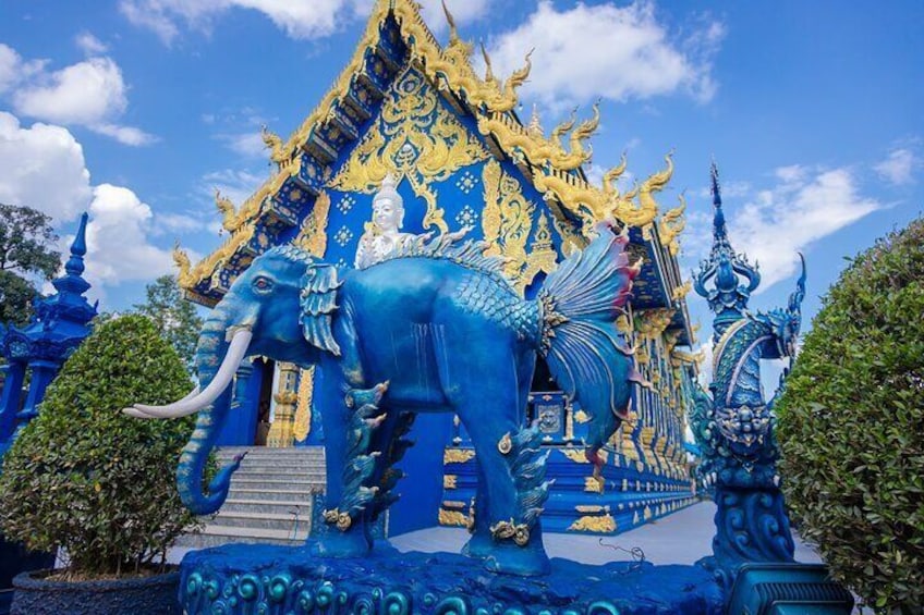 Full Day Tour White Temple Black House and Blue Temple with Lunch