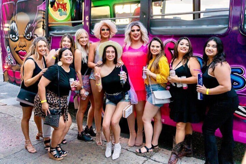 Nashville Party Bus Tour with Drag Queen Hosts & Performances
