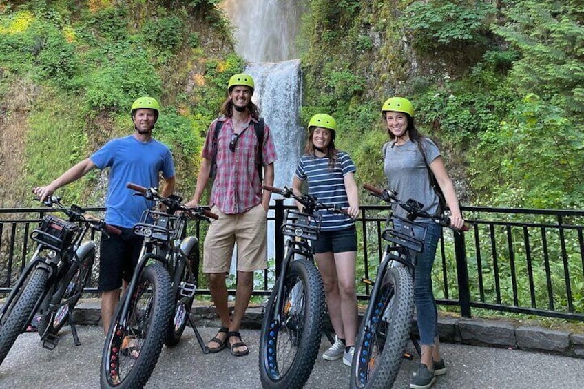 Multnomah Falls Sunset E-Bike Waterfall Adventure