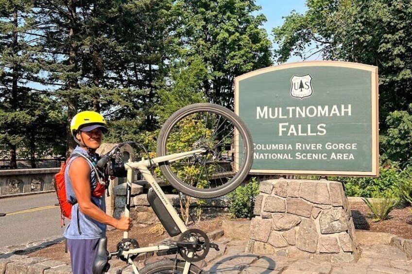 Multnomah Falls E-Bike Waterfall Tour (2+ Hours)