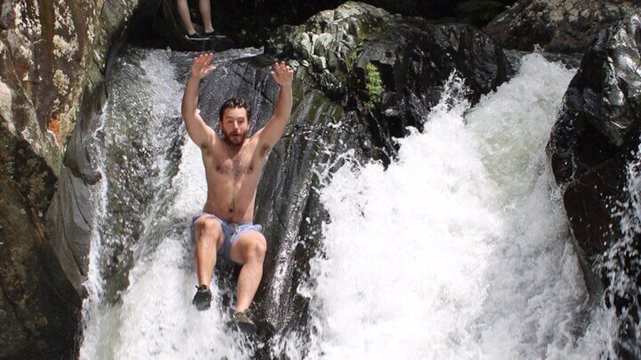 Small-Group El Yunque Waterslide Adventure & transportation