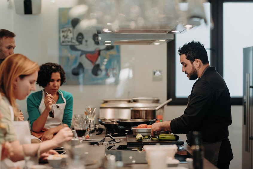 Paella and Tapas Cooking Class in Madrid with Market Visit