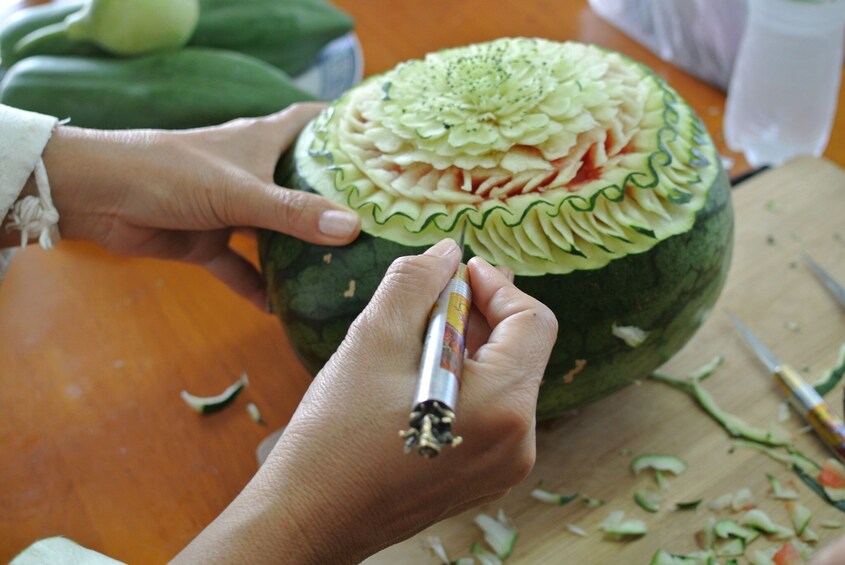 Traditional Thai Fruit and Vegetable Carving Class by Siam Carving Academy