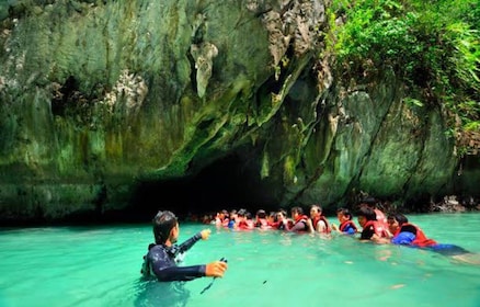 Koh Ngai : Emerald Cave, Kradan, Chueak Bateau privé à longue queue