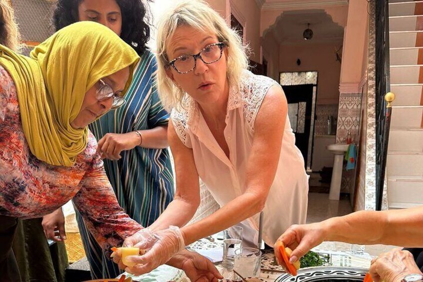 Cooking Class in Marrakech with Fatiha and Samira