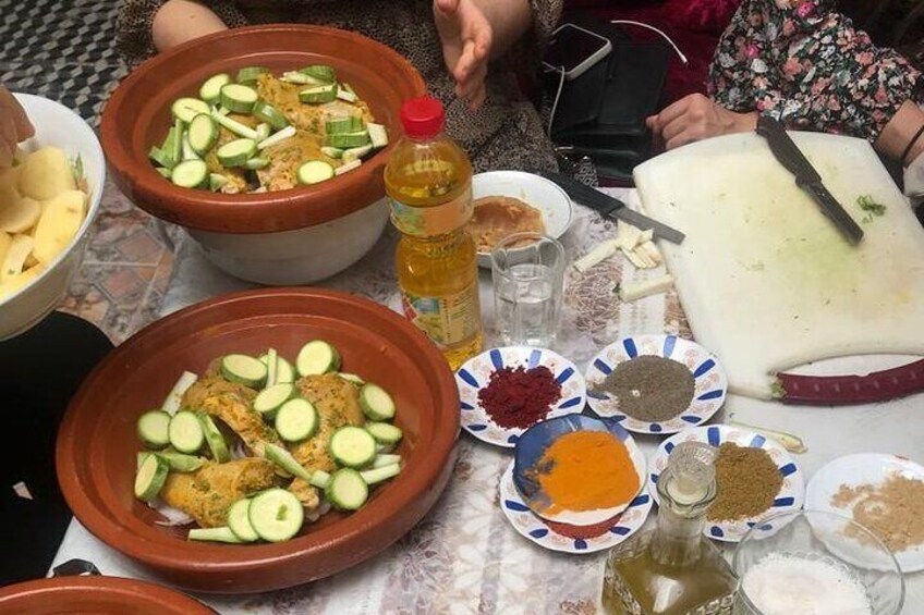Cooking Class in Marrakech with Fatiha and Samira