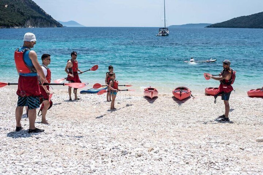 Sea Kayaking Tour Sea Caves Lefkada (Half Day)