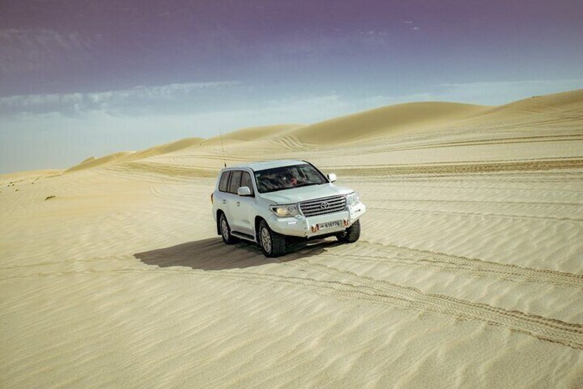Private Desert safari with inland sea visit & Sand boarding