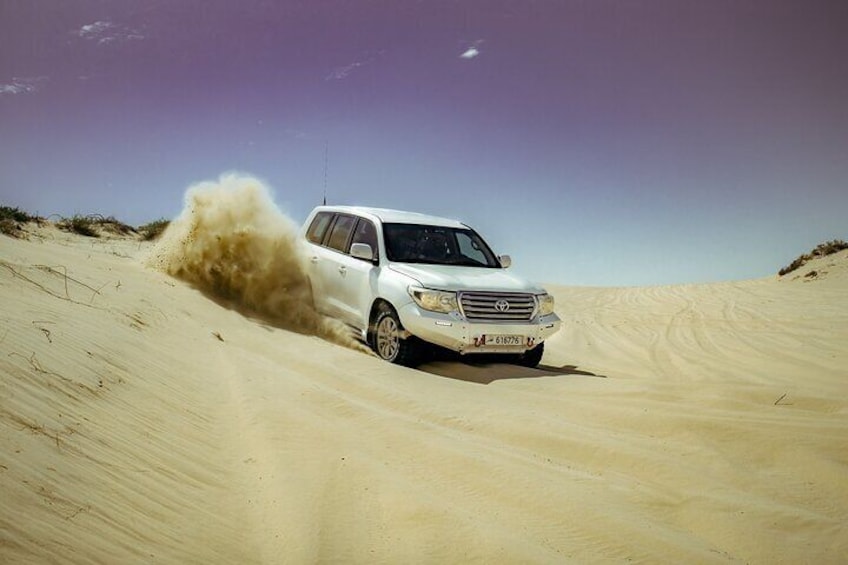 Private Desert safari with inland sea visit & Sand boarding