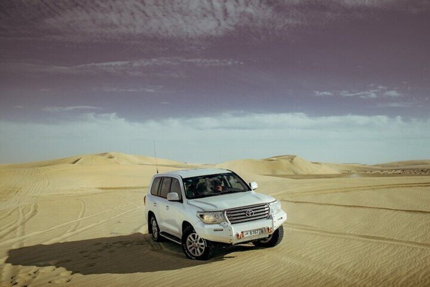 Private Desert safari with inland sea visit & Sand boarding