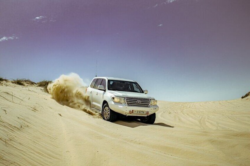 Private Desert safari with inland sea visit & Sand boarding