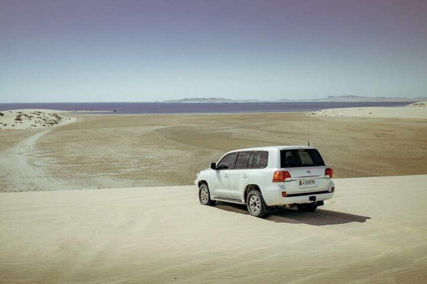 Private Desert Safari with Inland Sea visit 