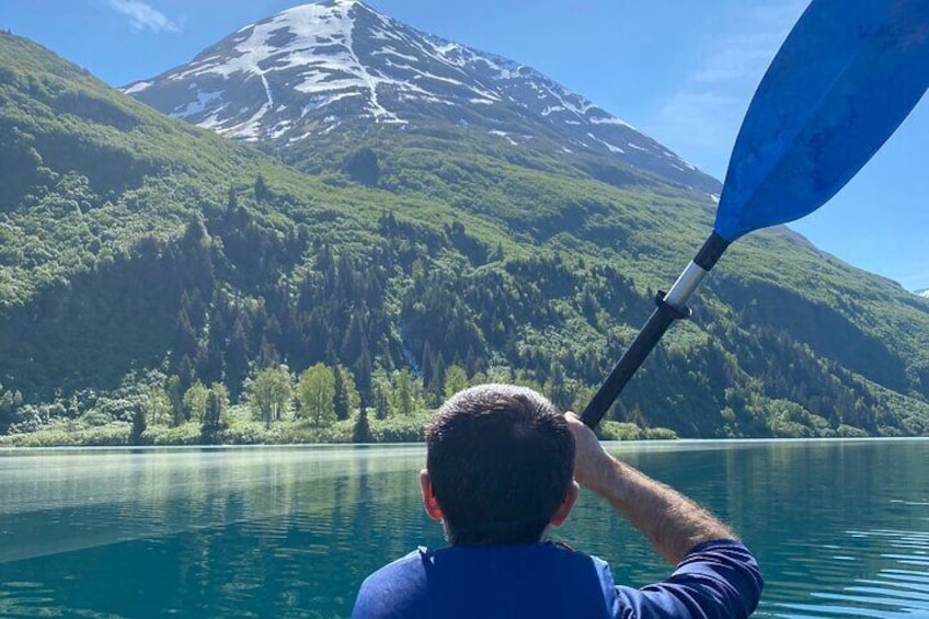 Kayak and Hike to Deep Blue, Glacially Carved Grant Lake, Alaska