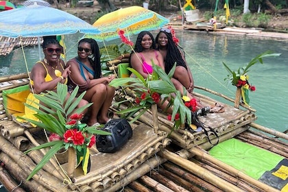 Great River Bamboo Rafting and Limestone Massage from Montego Bay 