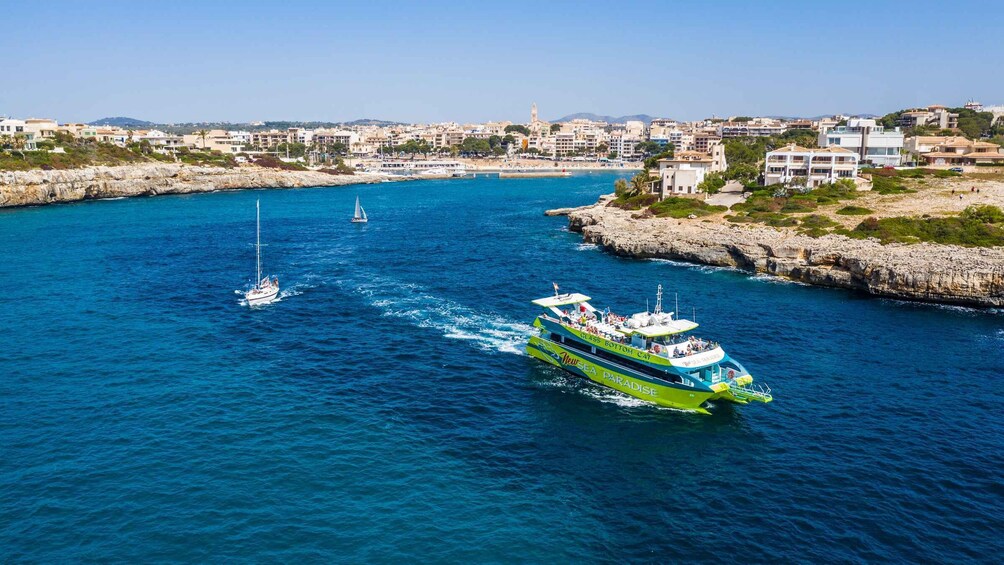 From Porto Cristo: East Coast Glass-Bottom Boat Trip