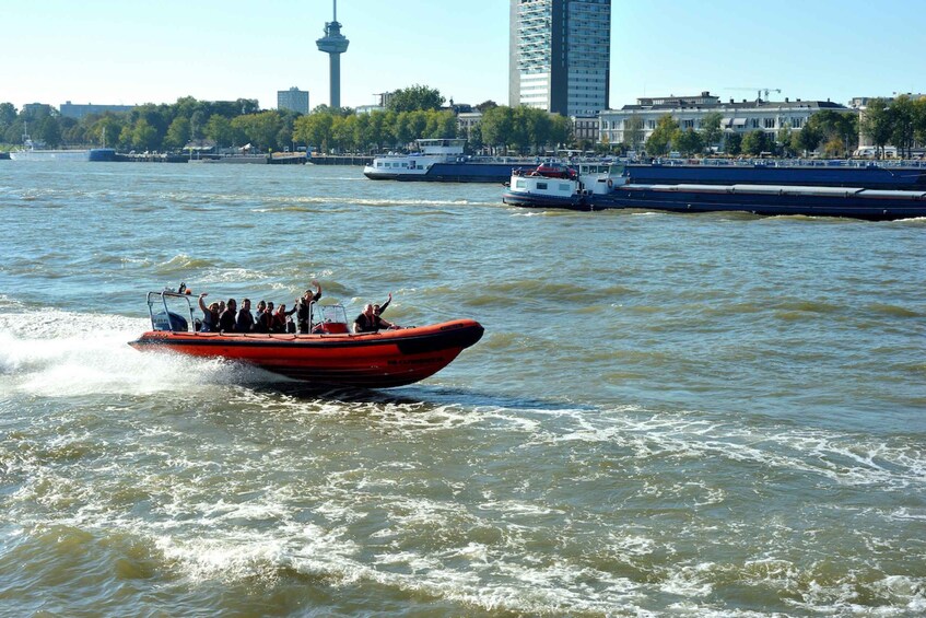 Picture 1 for Activity Rotterdam: RIB Speedboat Sightseeing Cruise