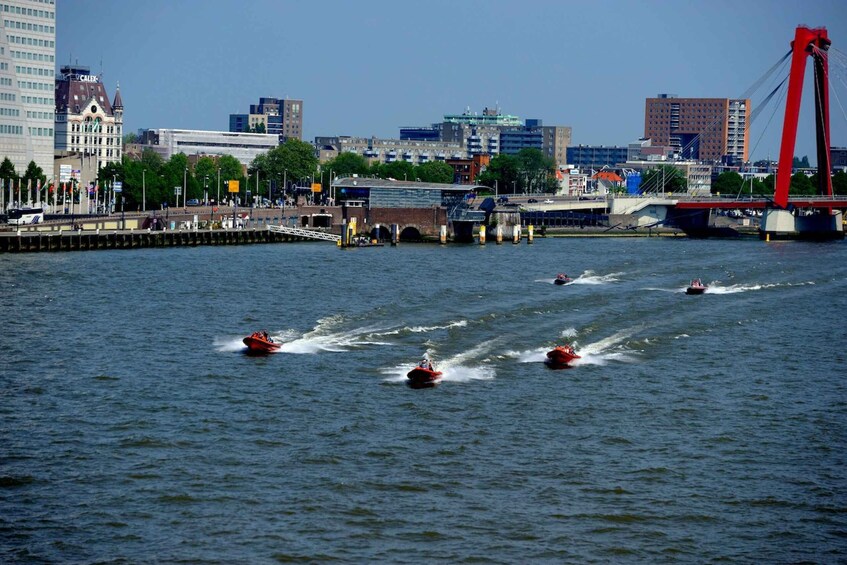Picture 2 for Activity Rotterdam: RIB Speedboat Sightseeing Cruise