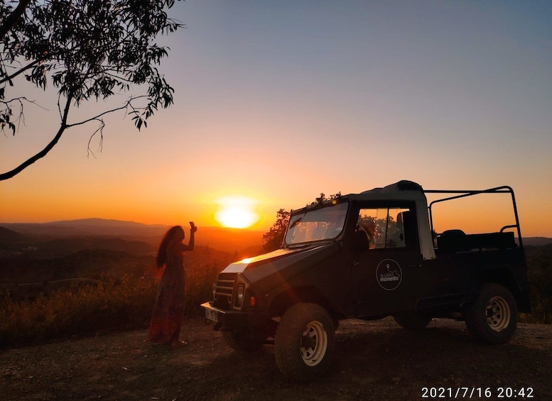 from Albufeira: Algarve Sunset Jeep Safari with Wine