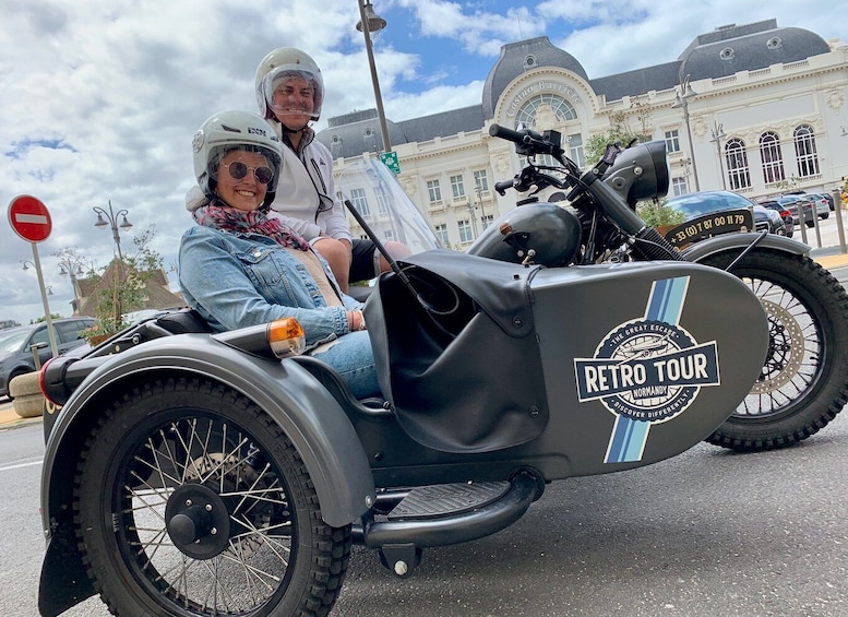 Picture 2 for Activity Deauville: Private Guided Tour by Vintage Sidecar