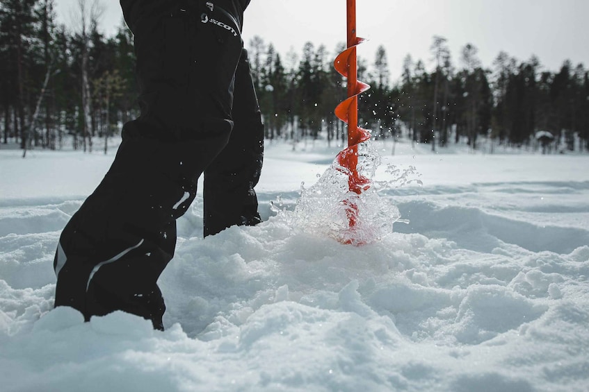 Picture 5 for Activity Levi: Finnish Ice Fishing Tour by Car