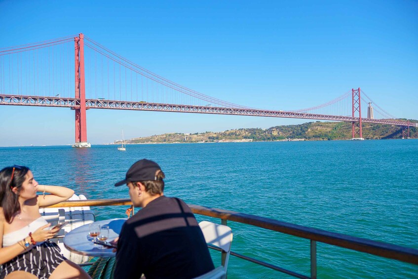 Picture 1 for Activity Lisbon: Tagus River Boat Tour with One Drink Included