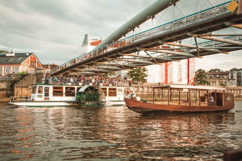 Picture 1 for Activity Krakow: Vistula Night Cruise by Gondola w/ Audio Commentary