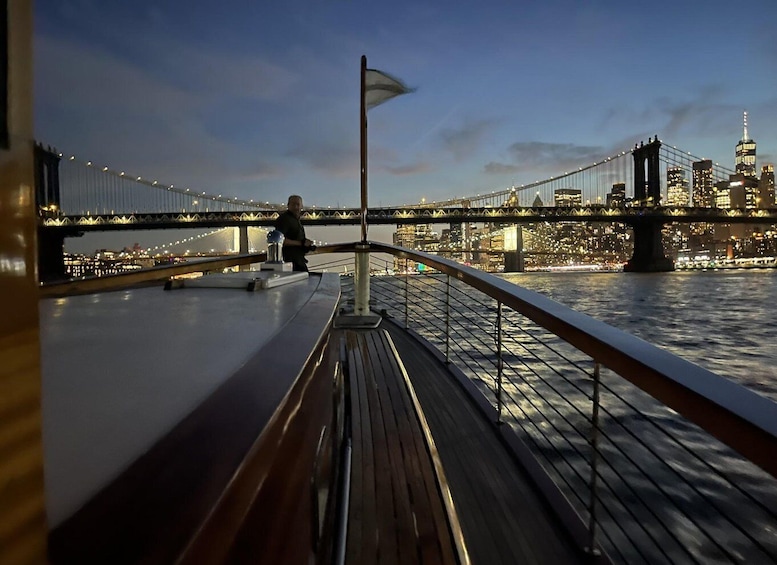 Picture 1 for Activity NYC: City Lights Yacht Cruise with Drink Included