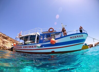 St Paul's Bay: Comino, den blå lagune, Gozo og grotterne på en bådtur