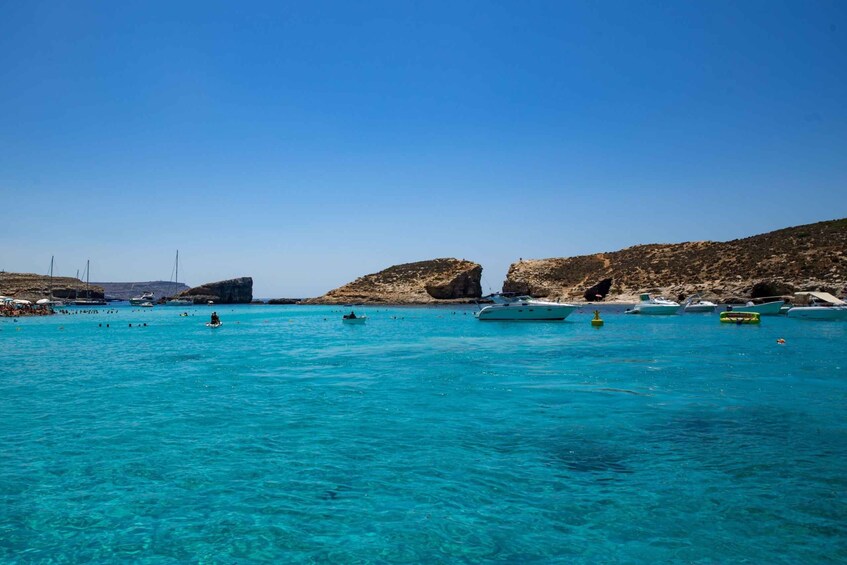 Picture 3 for Activity St Paul's Bay: Comino, Blue Lagoon, Gozo, & Caves Boat Tour