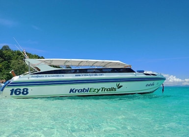 Krabi : Phi Phi Early Bird et 4 Island en bateau rapide avec déjeuner