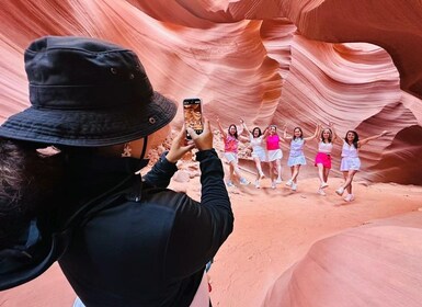 จากลาสเวกัส: ทัวร์หนึ่งวันชมแอนเทโลปแคนยอนและฮอร์สชูเบนด์