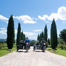 Aix-en-Provence: Wijn- of biertour in zijspan