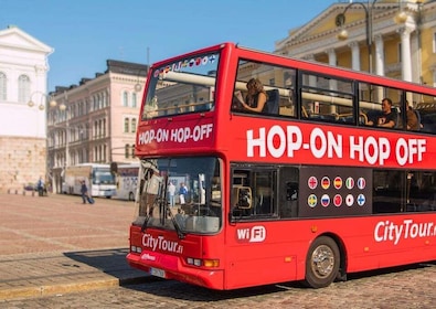 Helsinki : Hop-On Hop-Off Bus et visite en bateau touristique