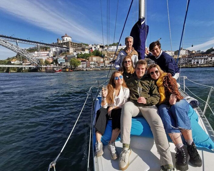 Picture 2 for Activity Porto: Private Douro River Charming Sailboat Cruise w/Wine