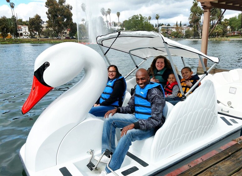 Picture 4 for Activity Echo Park Lake: Swan Pedal Boat Rental