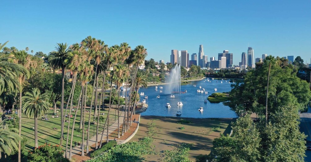 Picture 2 for Activity Echo Park Lake: Swan Pedal Boat Rental