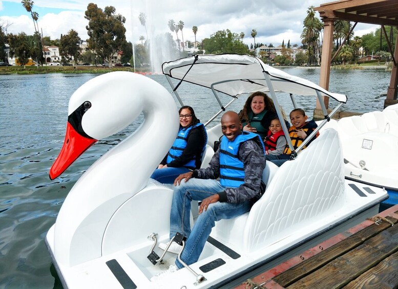 Picture 4 for Activity Echo Park Lake: Swan Pedal Boat Rental