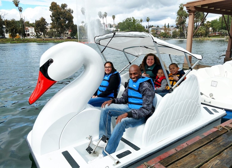 Picture 4 for Activity Echo Park Lake: Swan Pedal Boat Rental